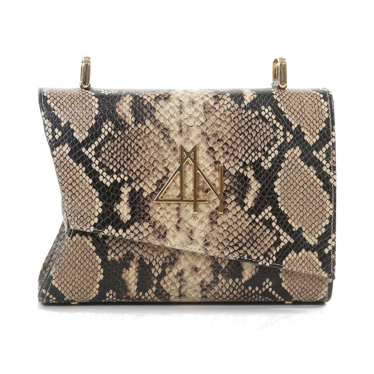 4NIGHT'S 6155 SNAKE - Beige Python Leather Bag