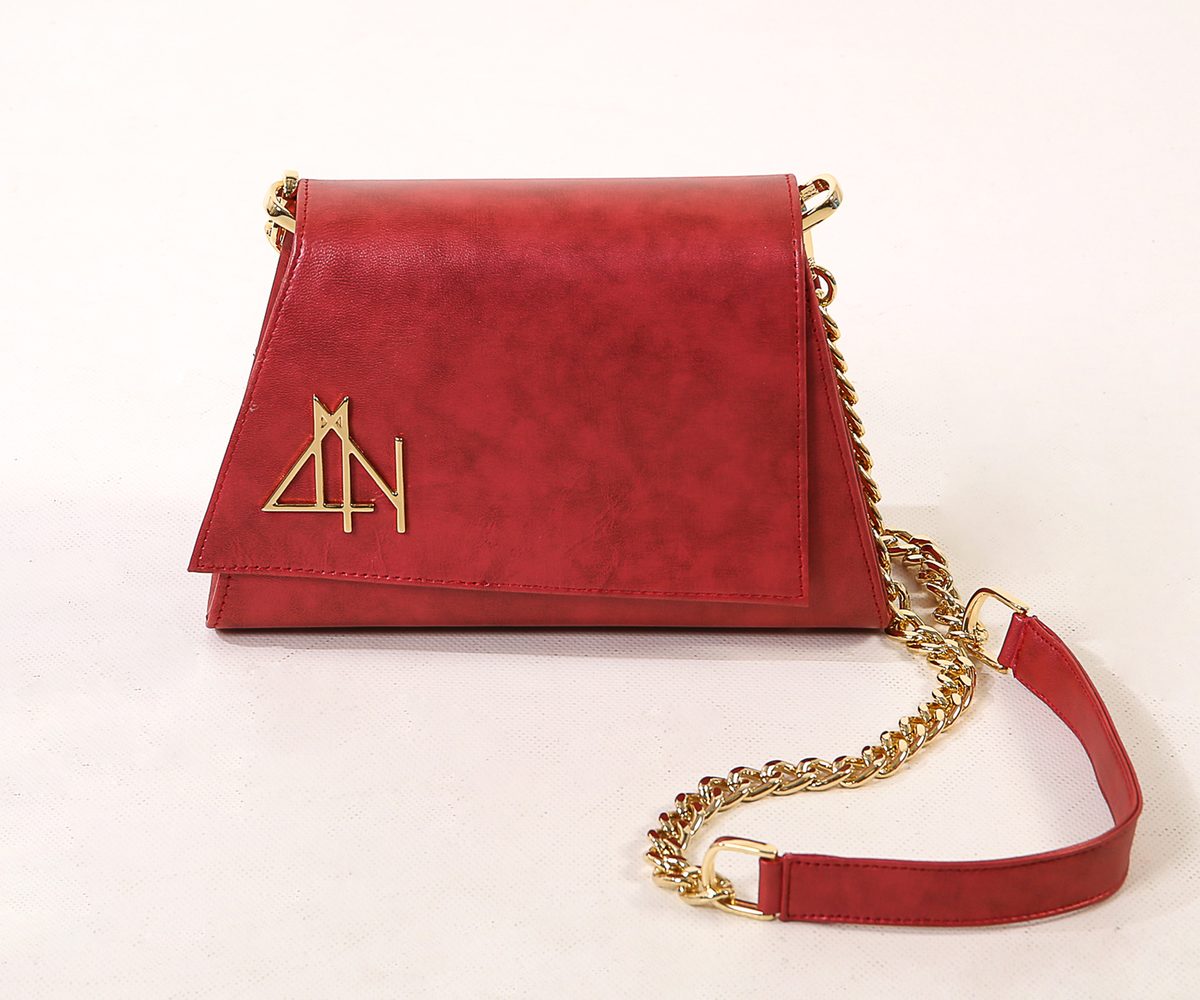 4NIGHT'S 6159 SKY - Cherry Leather Bag