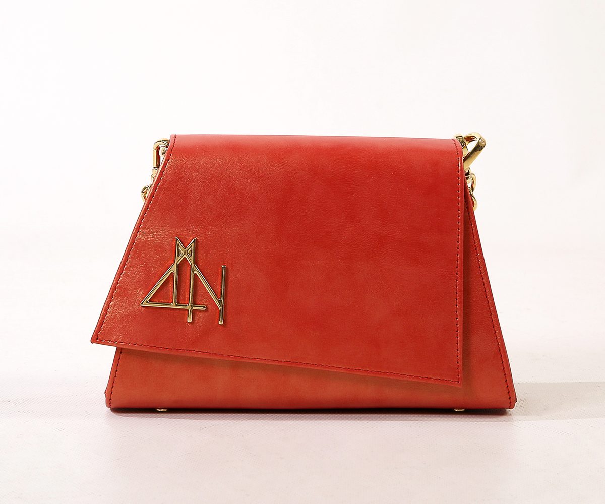 4NIGHT'S 6159 SKY - Coral Leather Bag