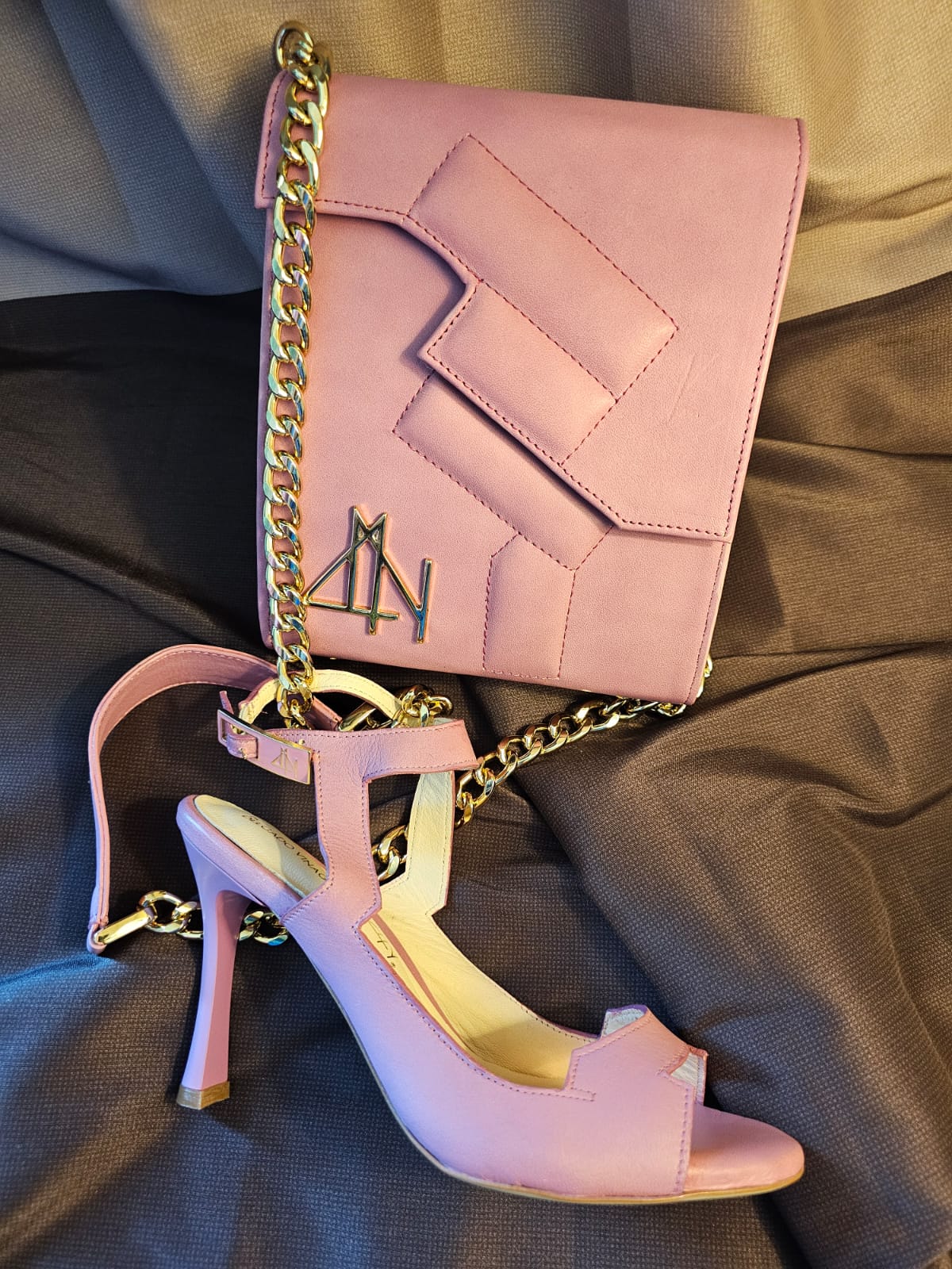 6152 PRISM - PINK leather bag