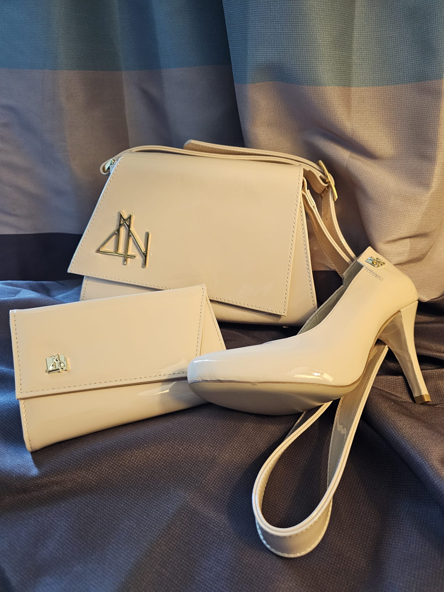 6159 SKY - BEIGE V leather shoes