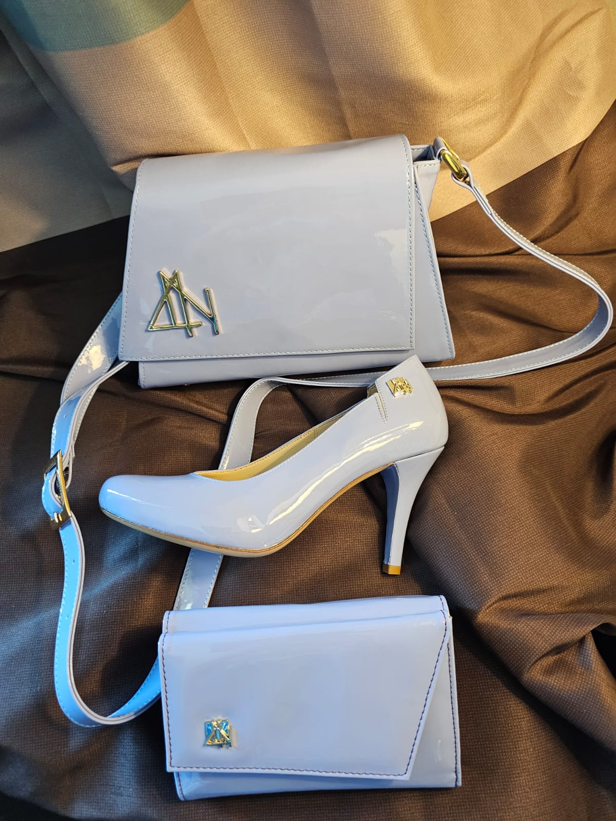6159 SKY - VIOLET V leather bag