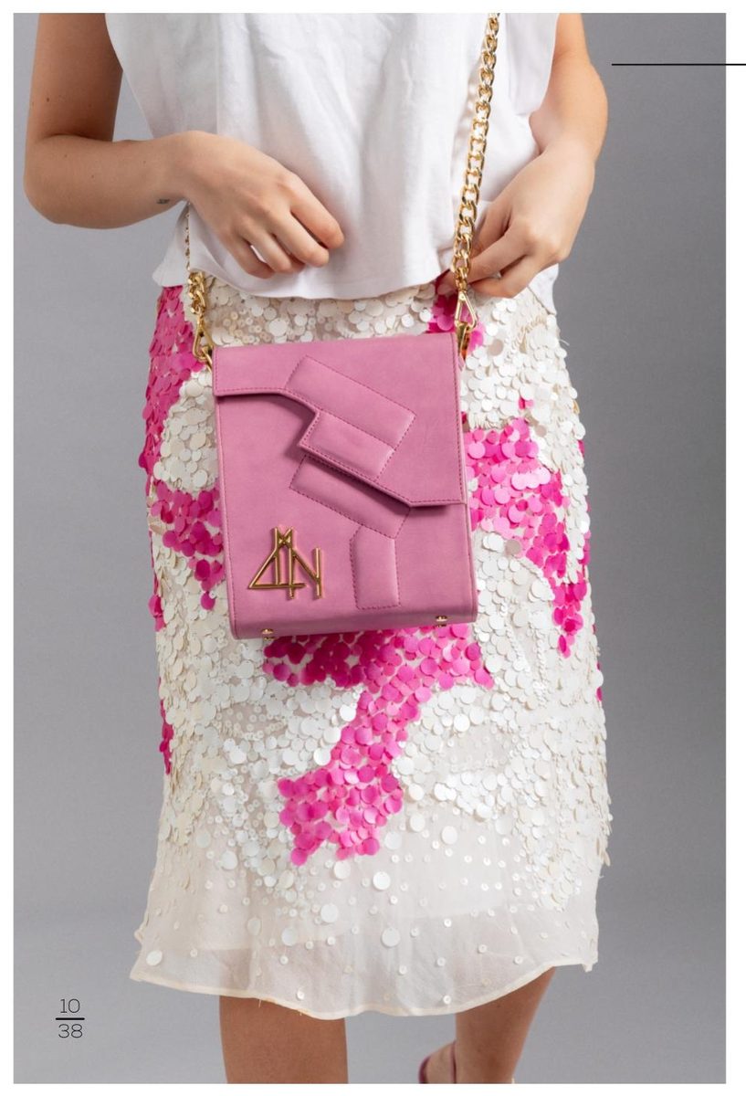 4NIGHT'S 6152 PRISM - Pink Leather Bag