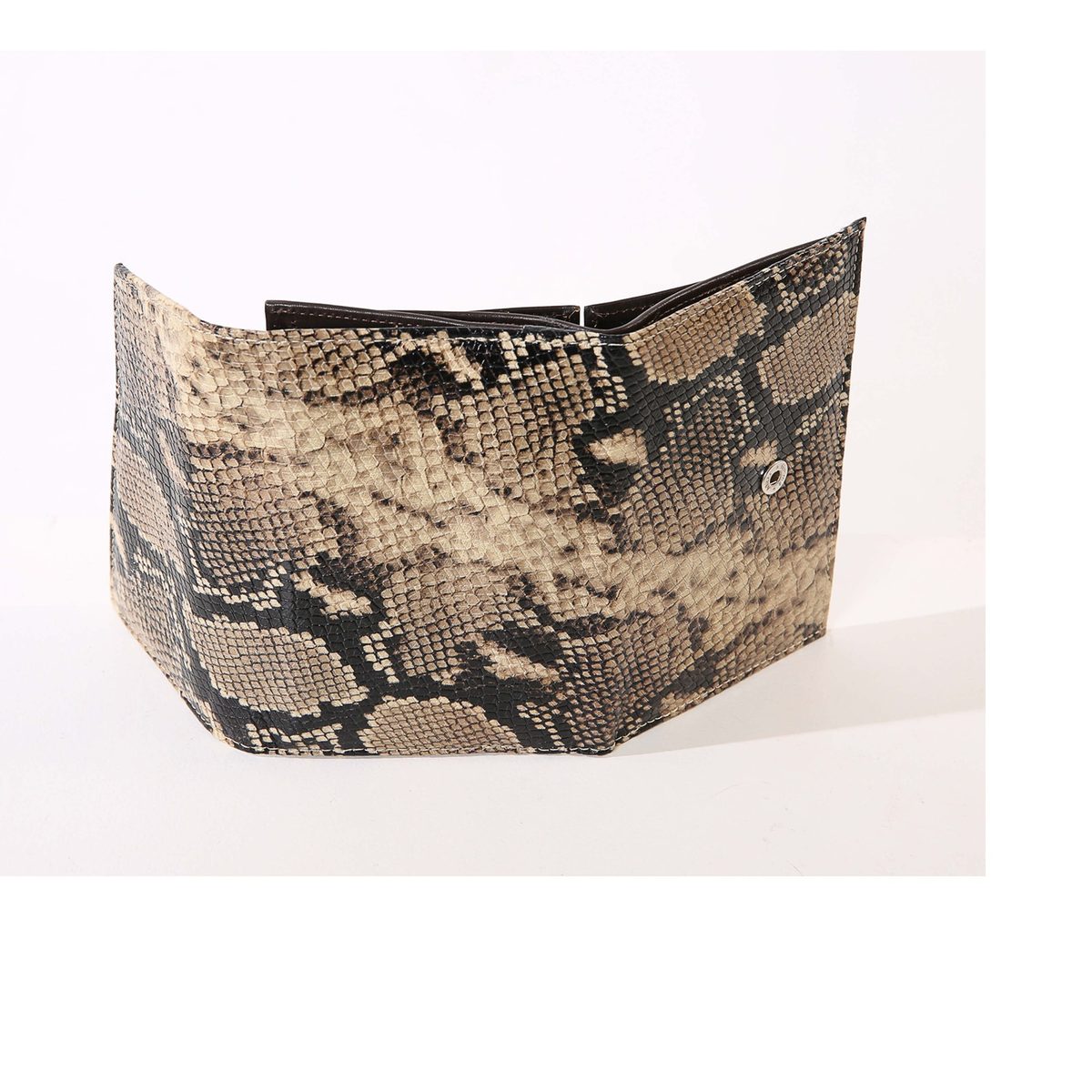 4NIGHT'S 6155 SNAKE Wallet - Beige Python Leather Wallet