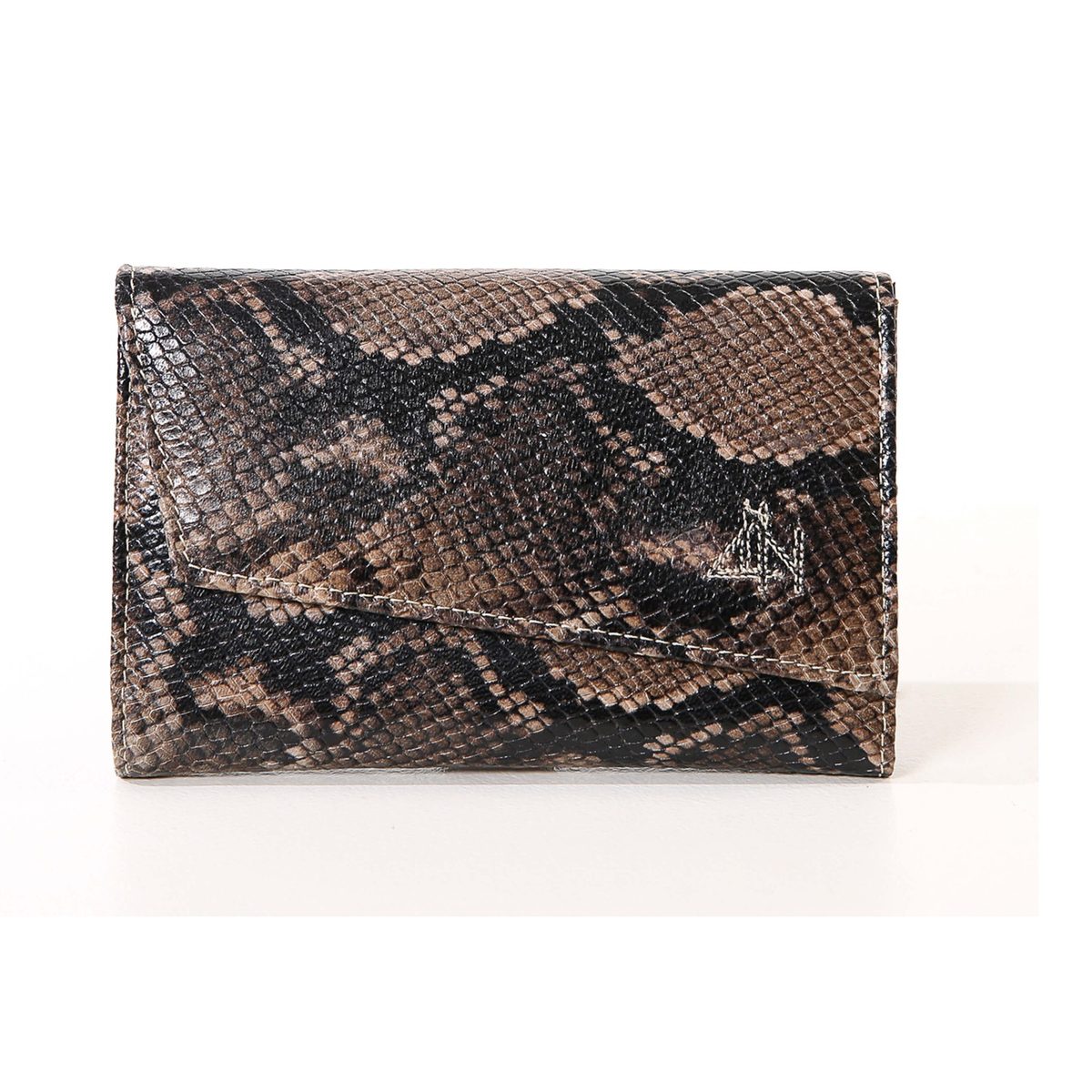 4NIGHT'S 6155 SNAKE Wallet - Brown Python Leather Wallet